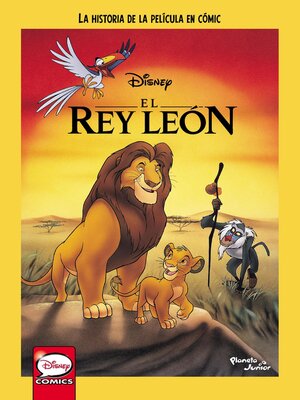 cover image of El Rey León. La historia de la película en cómic
